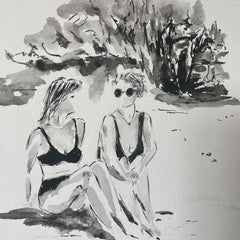 Aquarelle Delphine et Gina