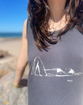 Robe longue Wave (surf) 100% coton biologique