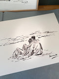 Aquarelle  " Toi et moi "