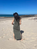 Robe longue Wave (surf) 100% coton biologique