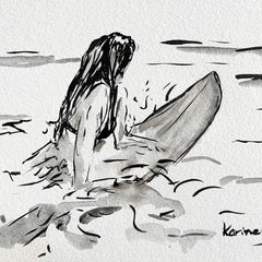 Aquarelle “Surf Girl 2”